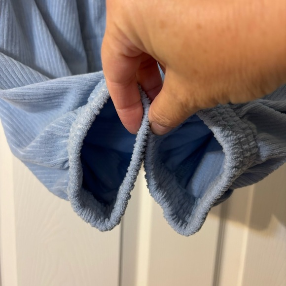 Aerie Groove On Zip Up Crop Jacket Size L Blue - Picture 10 of 14